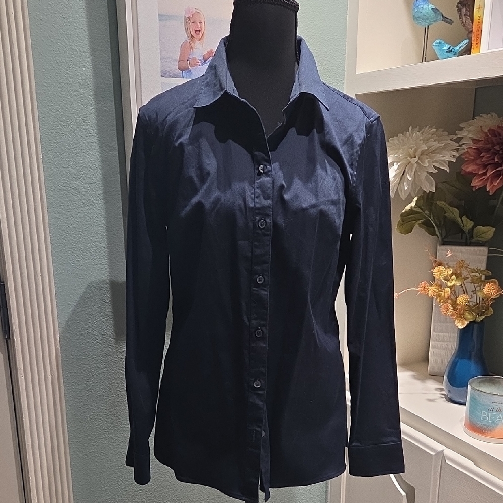 Banana Republic Dark Blue Tailored Fit Shirt